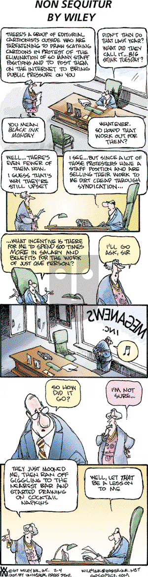 Non Sequitur on Sunday February 4, 2007 Comic Strip