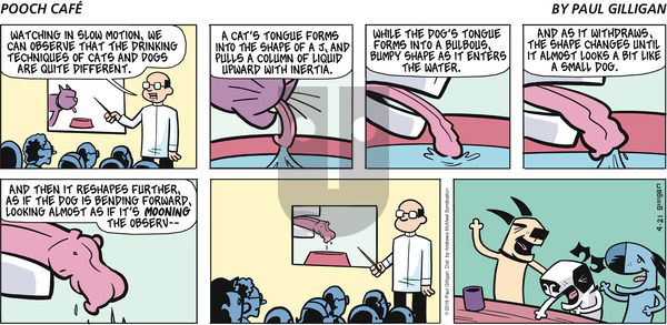 Pooch Cafe on Sunday April 21, 2019 Comic Strip