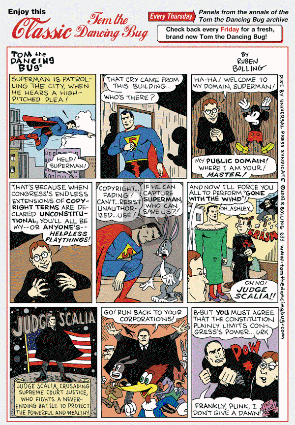 Tom the Dancing Bug on Thursday October 25, 2012 Comic Strip