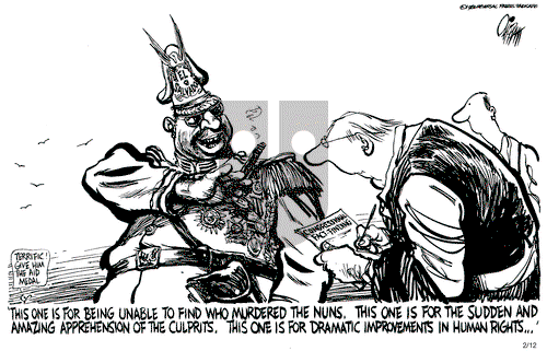 Pat Oliphant on Friday February 12, 1982 Comic Strip