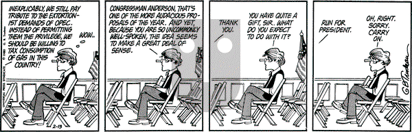 Doonesbury on Wednesday February 13, 1980 Comic Strip