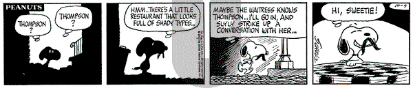 Peanuts on Monday October 9, 1972 Comic Strip