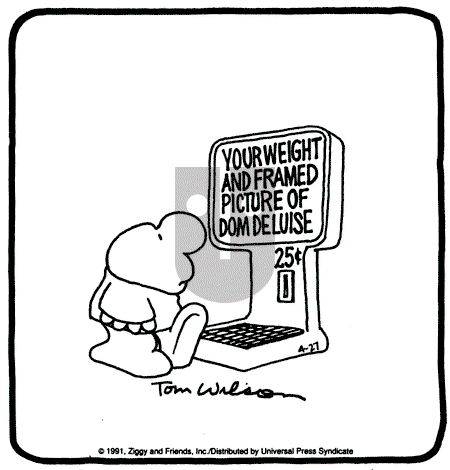 Ziggy - Saturday April 27, 1991 Comic Strip