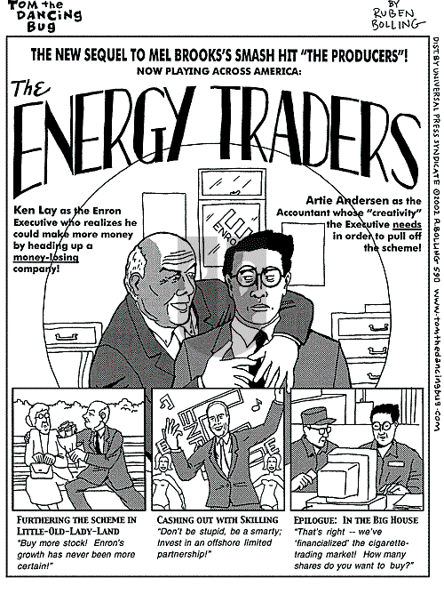 Tom the Dancing Bug on Saturday March 16, 2002 Comic Strip