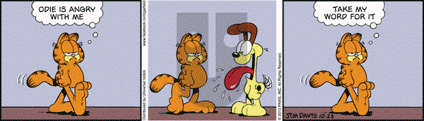 Garfield on Wednesday October 23, 2013 Comic Strip