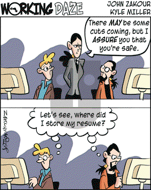 Working Daze on Wednesday October 13, 2004 Comic Strip