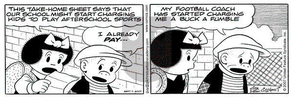 Nancy on Friday September 7, 2007 Comic Strip