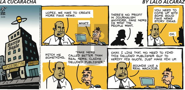 La Cucaracha on Sunday March 26, 2017 Comic Strip