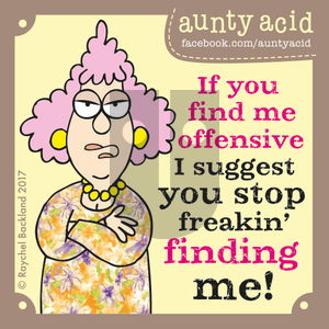 Aunty Acid on Sunday July 9, 2017 Comic Strip