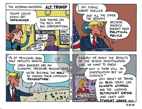 Ted Rall on Friday April 20, 2018 Comic Strip