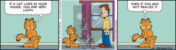 Garfield on Saturday September 15, 2018 Comic Strip