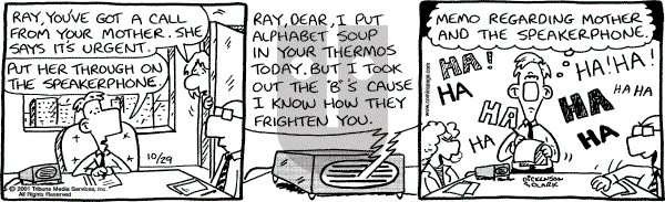 Lola on Monday October 29, 2001 Comic Strip