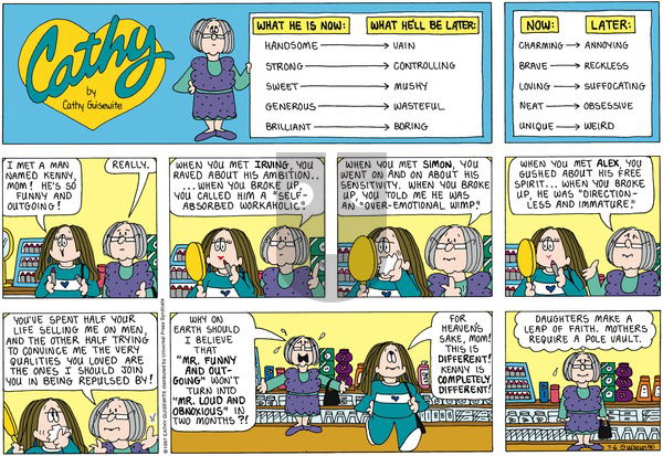 Cathy Classics on Sunday July 6, 1997 Comic Strip