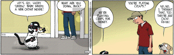 Get Fuzzy on Tuesday May 20, 2003 Comic Strip
