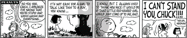 Peanuts - Friday October 15, 1971 Comic Strip