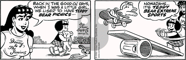 Nancy on Monday September 30, 2002 Comic Strip