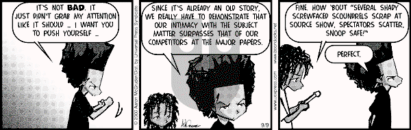 The Boondocks on Saturday April 12, 2008 Comic Strip
