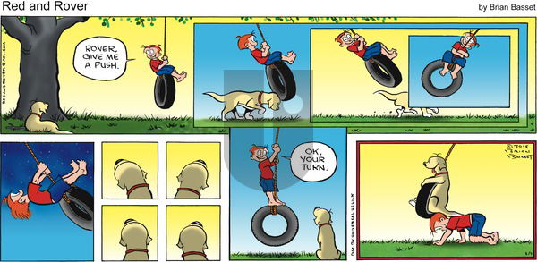 Red and Rover on Sunday August 9, 2015 Comic Strip
