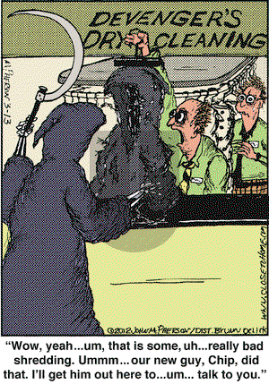 Close to Home on Tuesday March 13, 2012 Comic Strip