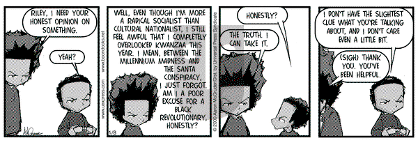The Boondocks on Saturday January 8, 2000 Comic Strip