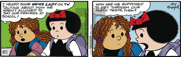 Nancy on Thursday September 25, 2014 Comic Strip