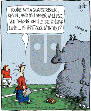 In the Bleachers on Thursday September 9, 2010 Comic Strip