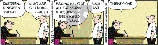 The Born Loser on Monday November 12, 2012 Comic Strip