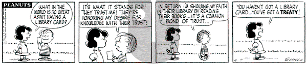 Peanuts on Tuesday April 5, 1960 Comic Strip