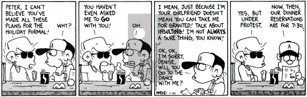 FoxTrot on Tuesday November 30, 1993 Comic Strip