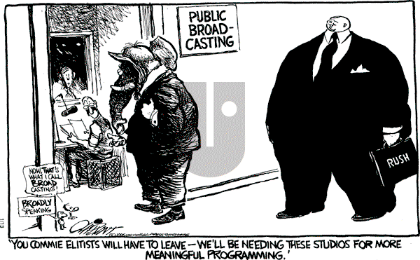 Pat Oliphant on Saturday January 14, 1995 Comic Strip