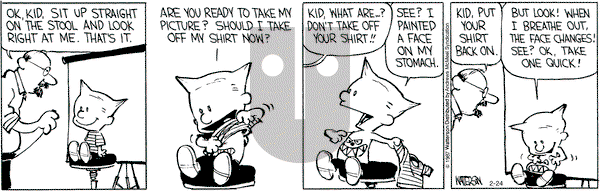 Calvin and Hobbes - Friday February 24, 2017 Comic Strip