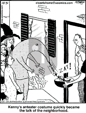 Close to Home - Wednesday October 31, 2001 Comic Strip