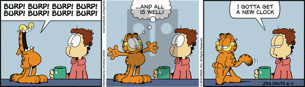Garfield on Saturday June 11, 2016 Comic Strip