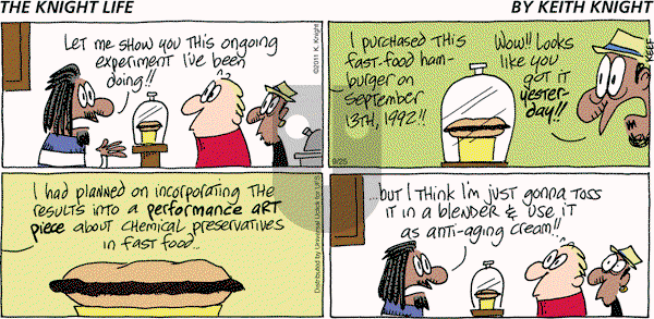 The Knight Life on Sunday September 25, 2011 Comic Strip