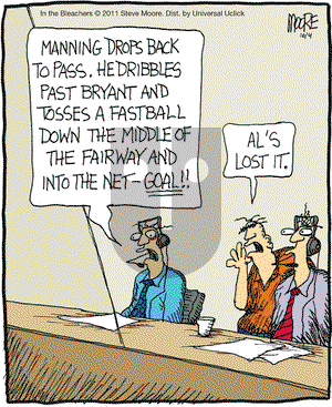 In the Bleachers on Tuesday October 4, 2011 Comic Strip