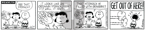 Peanuts on Saturday May 9, 1964 Comic Strip