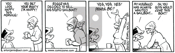 Arlo and Janis on Monday March 29, 1999 Comic Strip