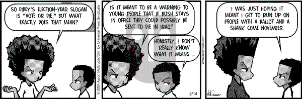 The Boondocks on Saturday March 17, 2012 Comic Strip