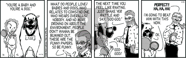 Cow and Boy Classics on Wednesday April 30, 2008 Comic Strip