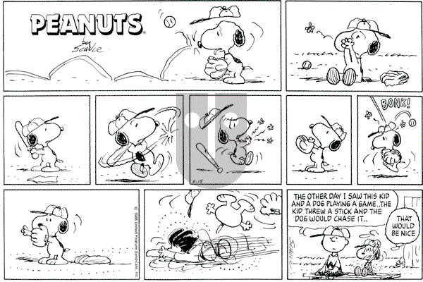 Peanuts - Sunday May 15, 1988 Comic Strip