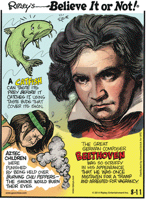 Ripley's Believe It or Not on Monday August 11, 2014 Comic Strip