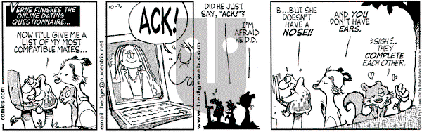 Over the Hedge on Monday November 17, 2003 Comic Strip