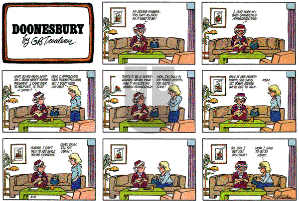 Doonesbury on Sunday August 15, 1982 Comic Strip