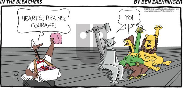 In the Bleachers on Sunday October 27, 2019 Comic Strip