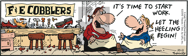 Frank and Ernest on Monday October 11, 2010 Comic Strip
