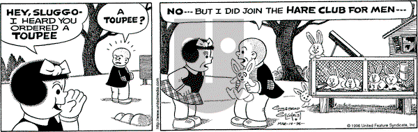 Nancy on Thursday March 14, 1996 Comic Strip