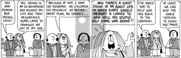 Cathy Classics on Tuesday October 20, 1998 Comic Strip