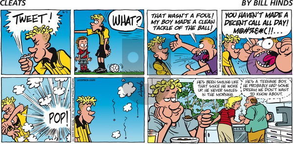 Cleats on Sunday June 1, 2003 Comic Strip