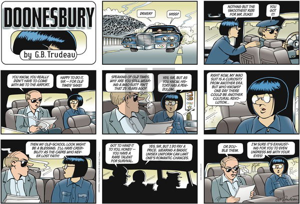 Doonesbury on Sunday September 7, 2008 Comic Strip