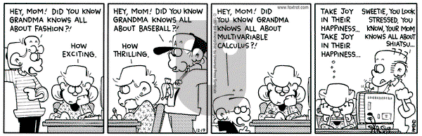 FoxTrot on Friday December 19, 1997 Comic Strip